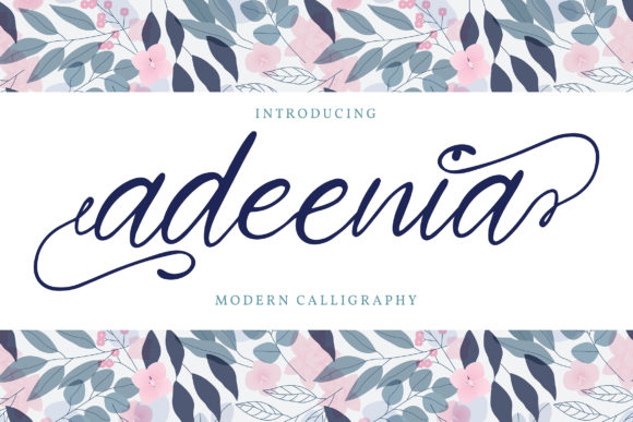 Adeenia Font: Elegant Script for Editorial Design