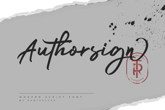 Authorsign Font for Creative Projects