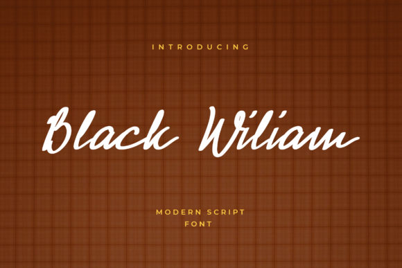 Black Wiliam Font for Stylish Design