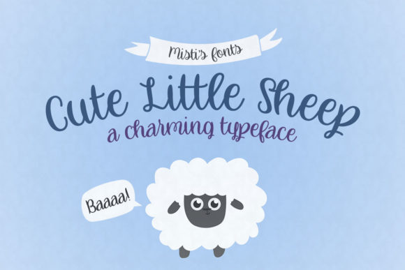 Cute Little Sheep Font for Creative Makers