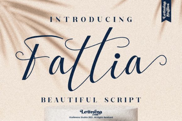 Fattia: A Graceful Script Font