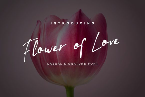 Flower of Love Font for Creative Projects