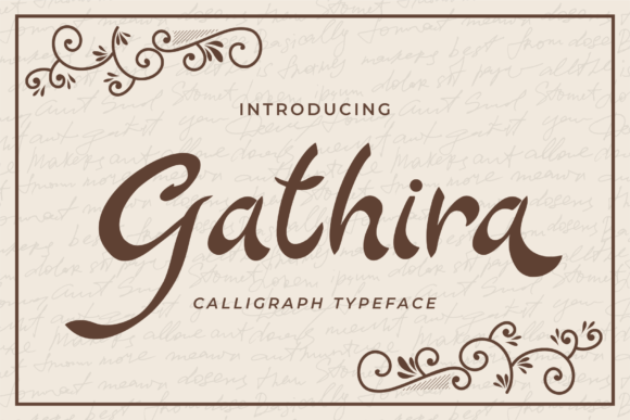 Gathira: A Premium Script Font for Business Branding