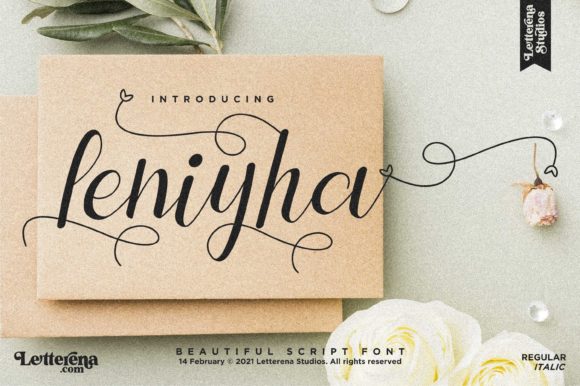 Leniyha Font for Creative Makers