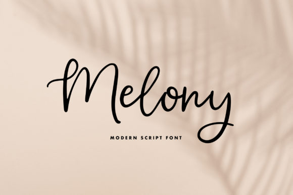 Melony: A Script Font for Elegant Design