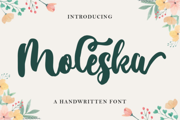 Moleska: A Playful Handwritten Font for Branding