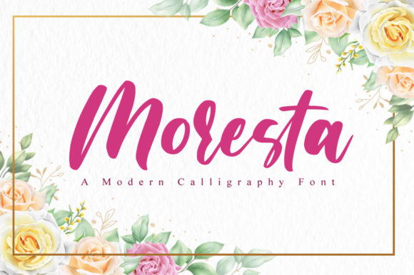 Moresta Font: Elegant Script for Editorial Design