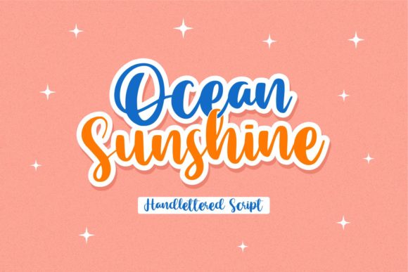 Ocean Sunshine Font for Creative Projects