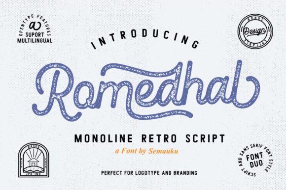 Romedhal: A Script Handwritten Font for Elegant Design