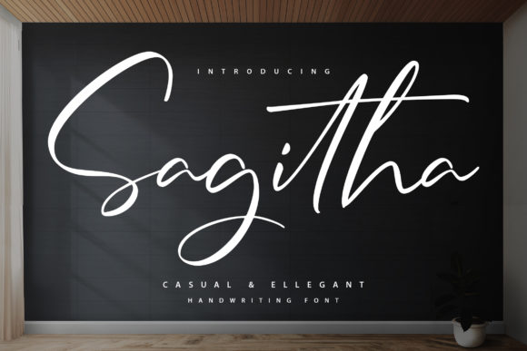 Sagitha: A Graceful Script Font