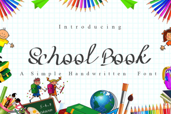 School Book Font for Creative Makers