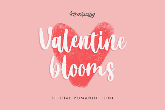 Valentine Blooms Font for Creative Design