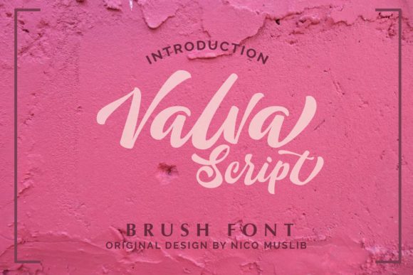 Valva: A Script Font for Creative Makers