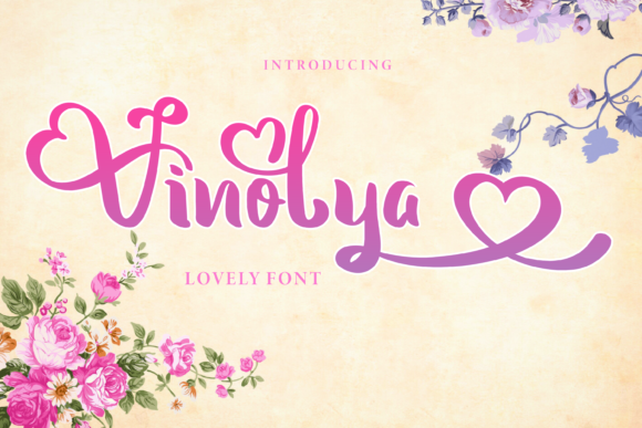 Vinolya: A Romantic Script Font